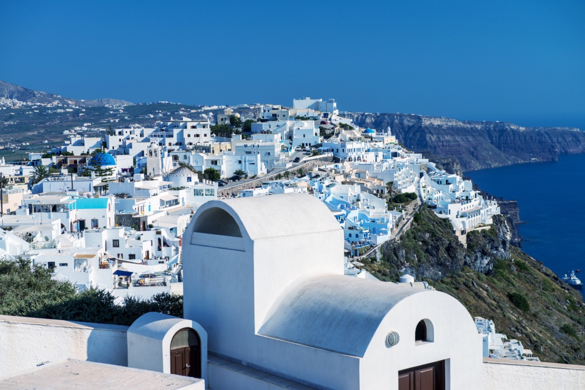 'Architecture and colors of Imerovigli, village in Santorini.' - Σαντορίνη